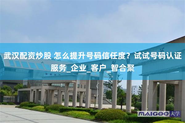 武汉配资炒股 怎么提升号码信任度？试试号码认证服务_企业_客户_智合聚