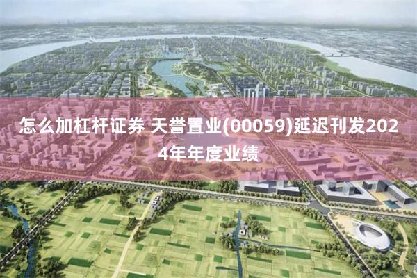 怎么加杠杆证券 天誉置业(00059)延迟刊发2024年年度业绩